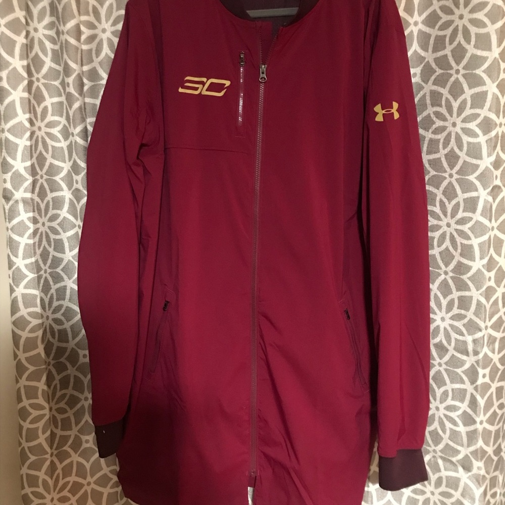Men’s under armour warmup jacket by Steph Curry.Practically brand new.